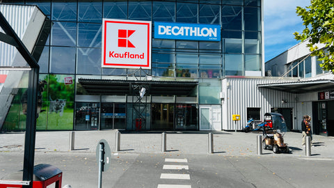 Eingang zum Kaufland an der Breslauer Straße in Aachen